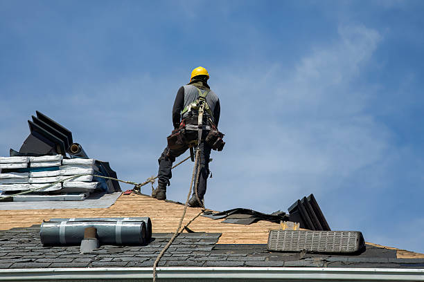 Professional Gutter Installation technician working in Allensville, KY